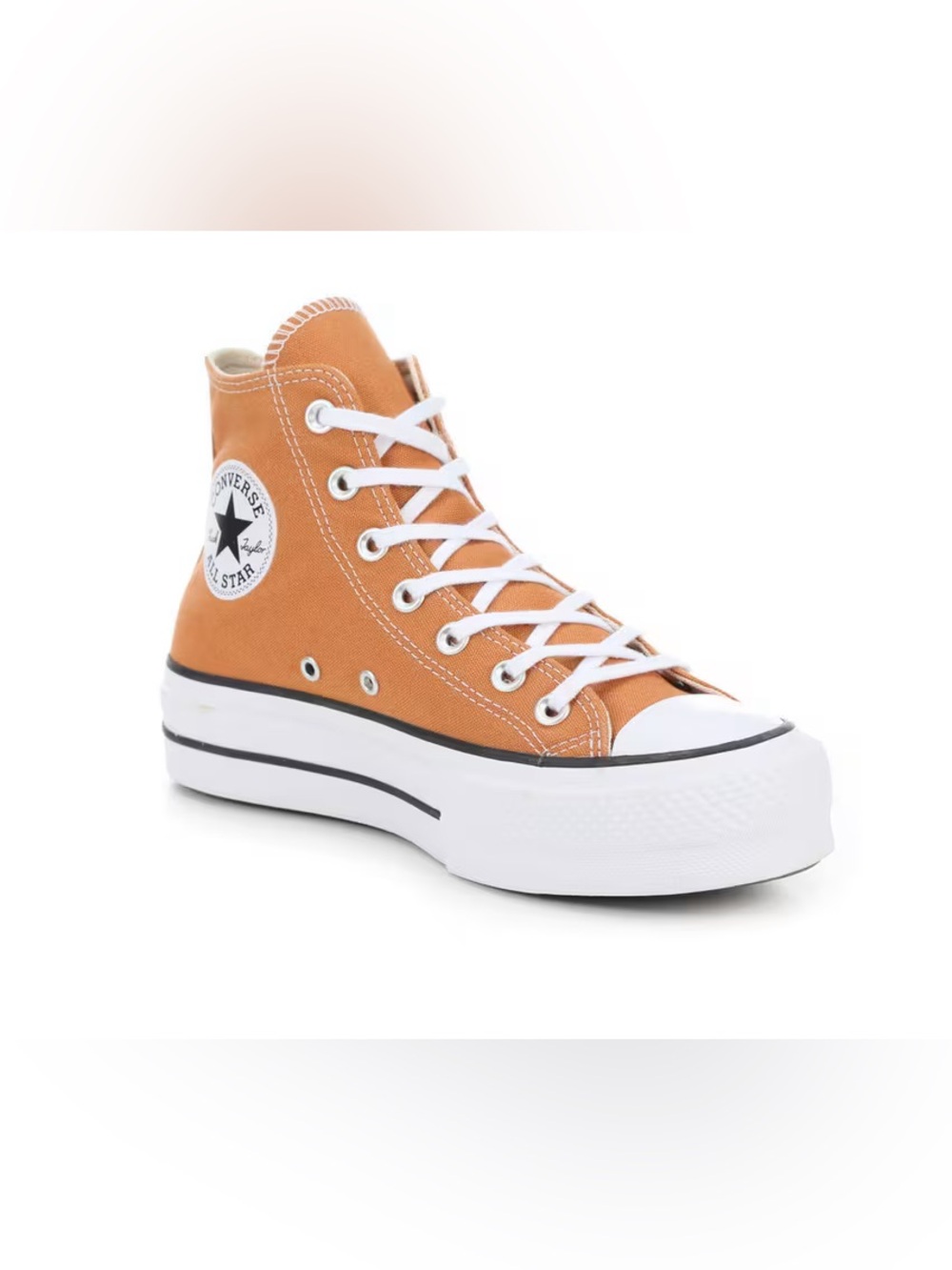 Converse Chuck Taylor Platform High-Top Sneakers - Orange Canvas